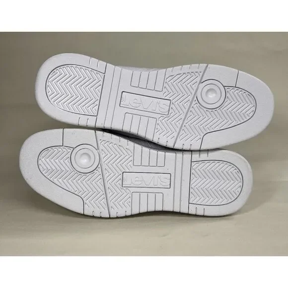 Levi's Women's BB HI UI Fashion High Top Sneakers - White Mono 9.5M - Picture 6 of 8